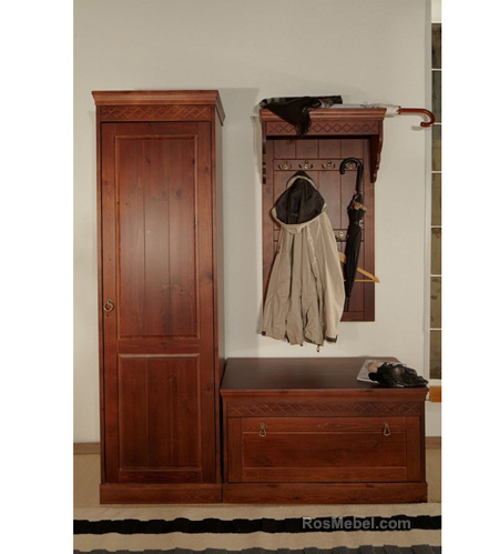 Шкаф для прихожей Дания 1-дверный (Мебель ДАНИЯ)