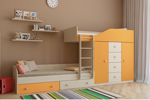 Заказать Двухъярусная кровать Астра 6 с разноцветными фасадами БЕЗ посредников!