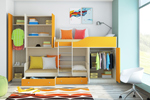 Заказать Двухъярусная кровать ЛЕО с разноцветными фасадами БЕЗ посредников!